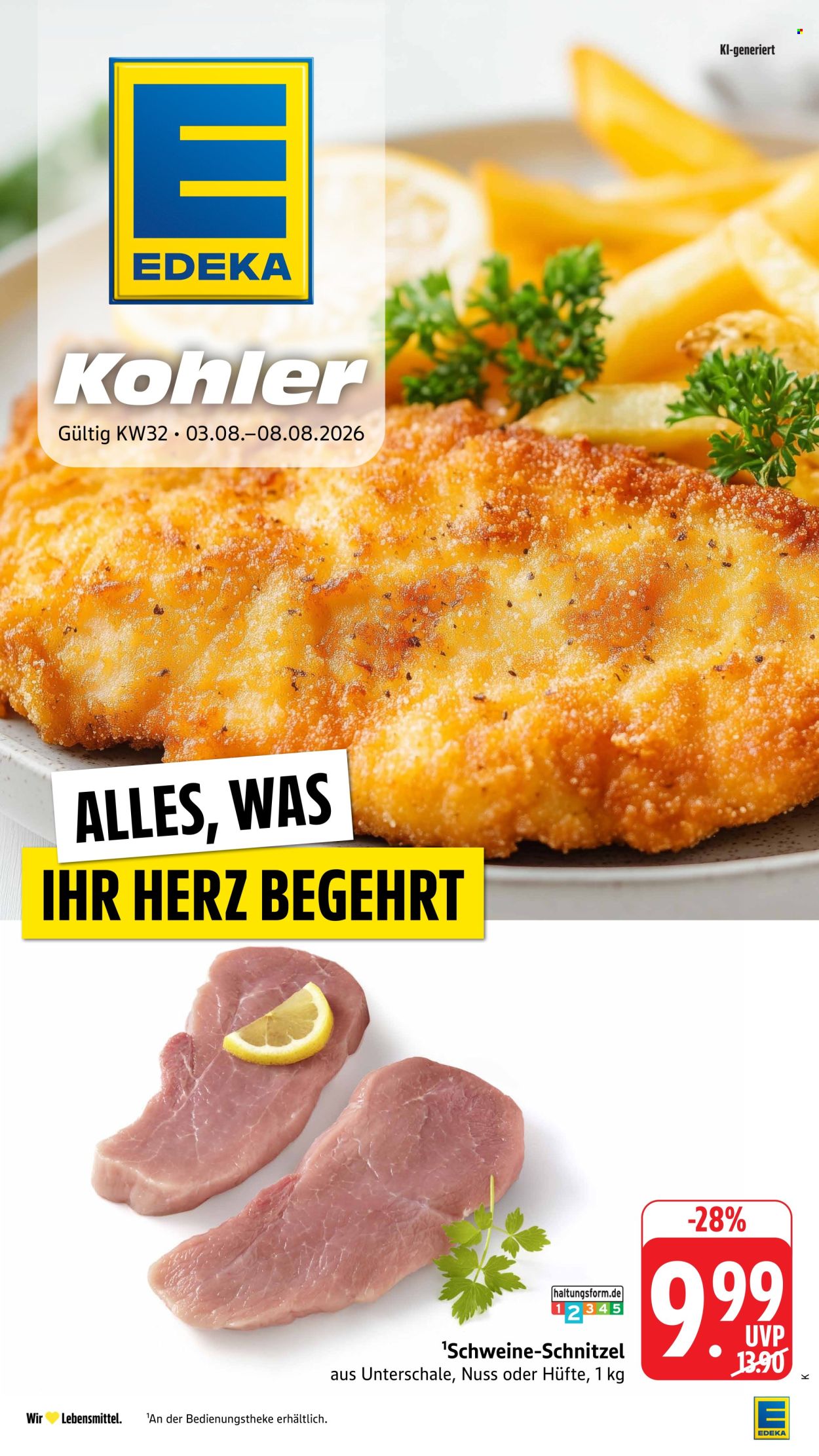 Edeka Prospekte  - 3.08.2026 - 8.08.2026. Seite 1