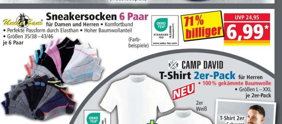 Sneakersocken 6 Paar