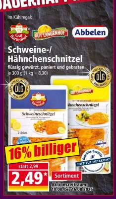Schweine-/ Hähnchenschnitzel