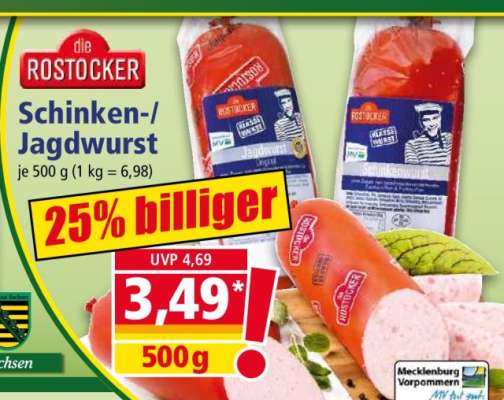 Schinken-/ Jagdwurst