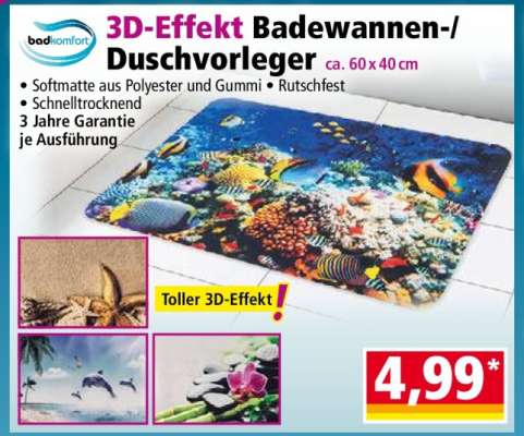 3D-Effekt Badewannen-/ Duschvorleger