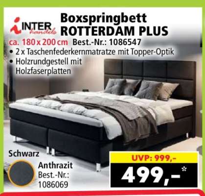 Boxspringbett ROTTERDAM PLUS