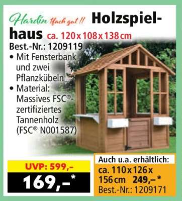 Holzspielhaus