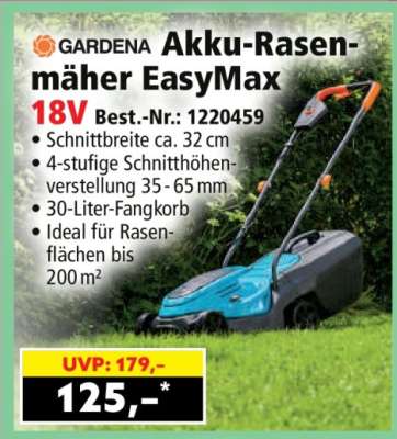 Akku-Rasenmäher EasyMax