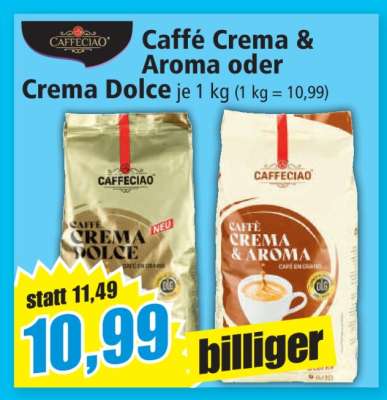 Caffé Crema & Aroma oder Crema Dolce