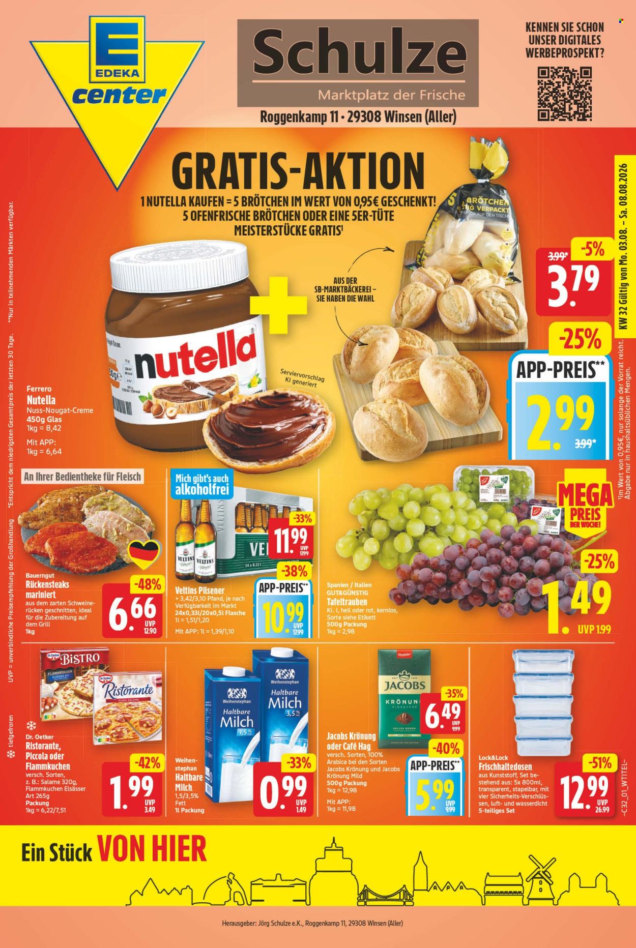 E center Prospekte  - 3.08.2026 - 8.08.2026. Seite 1