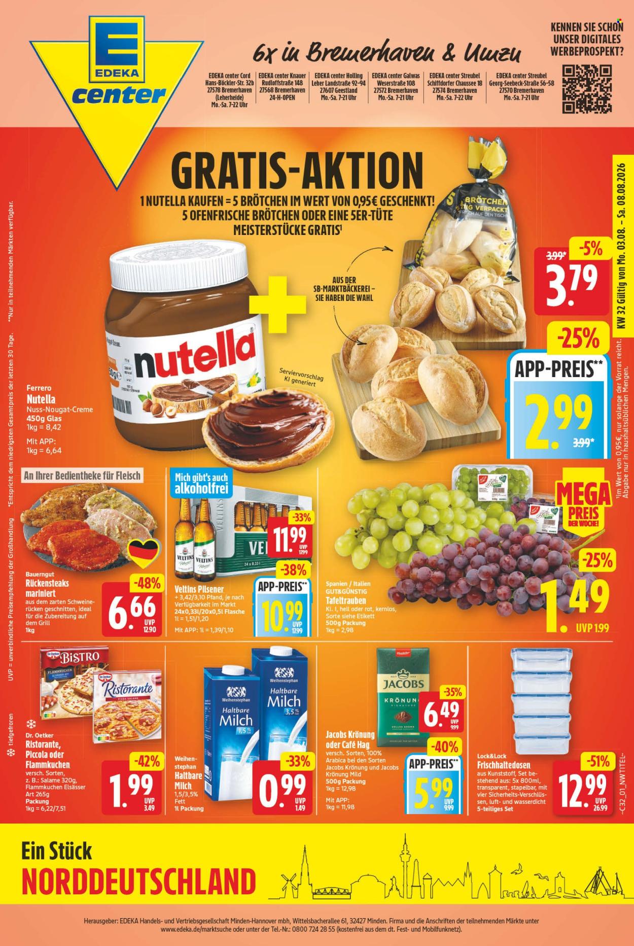 E center Prospekte  - 3.08.2026 - 8.08.2026. Seite 1