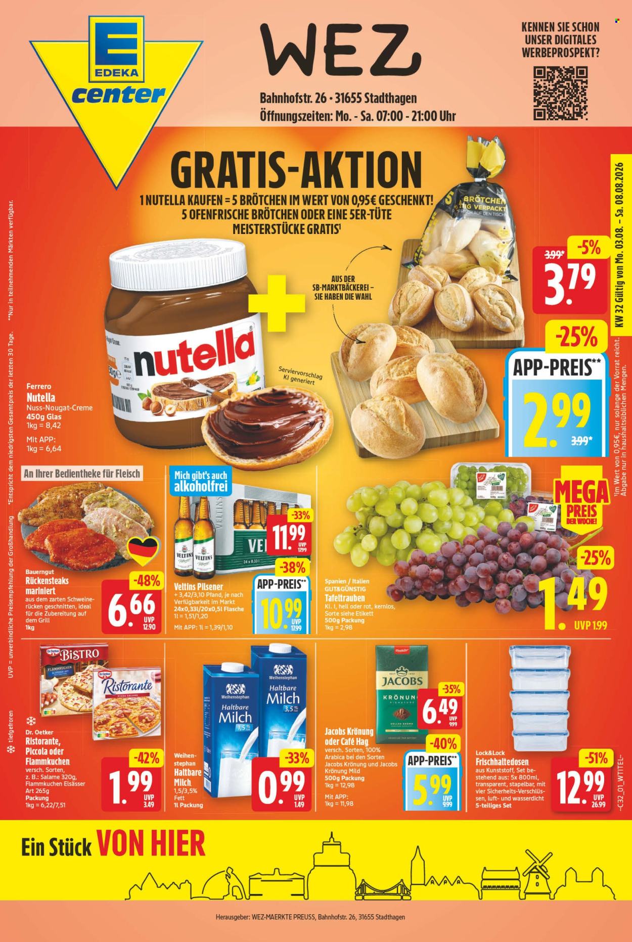 E center Prospekte  - 3.08.2026 - 8.08.2026. Seite 1