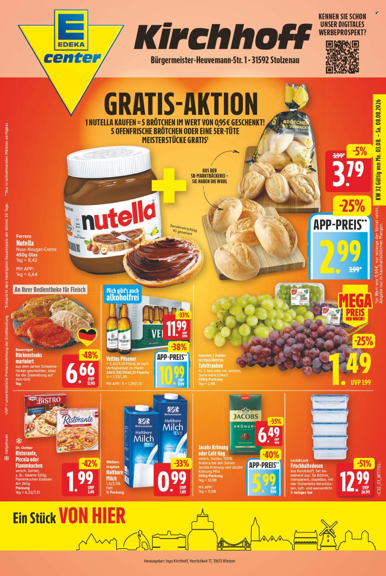 E center Prospekte  - 3.08.2026 - 8.08.2026. Seite 1