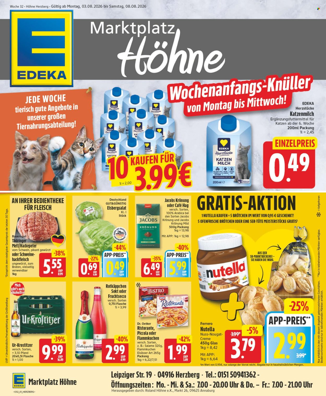 Edeka Prospekte  - 3.08.2026 - 8.08.2026. Seite 1