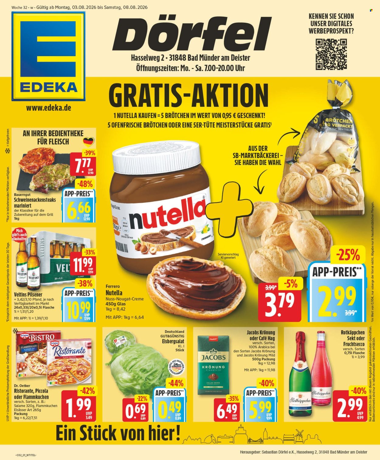 Edeka Prospekte  - 3.08.2026 - 8.08.2026. Seite 1