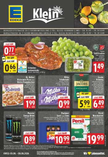 Prospekte Edeka - 3.08.2026 - 8.08.2026.