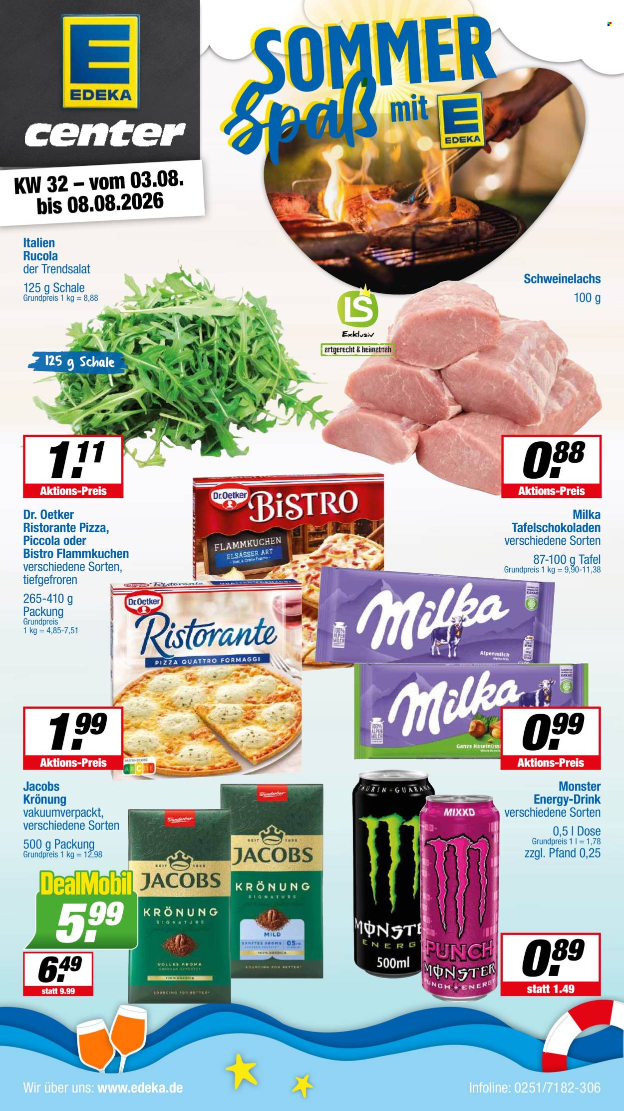 E center Prospekte  - 3.08.2026 - 8.08.2026. Seite 1