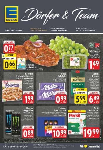 Prospekte Edeka - 3.08.2026 - 8.08.2026.