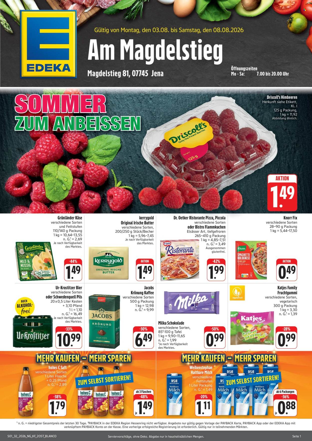 Edeka Prospekte  - 3.08.2026 - 8.08.2026. Seite 1