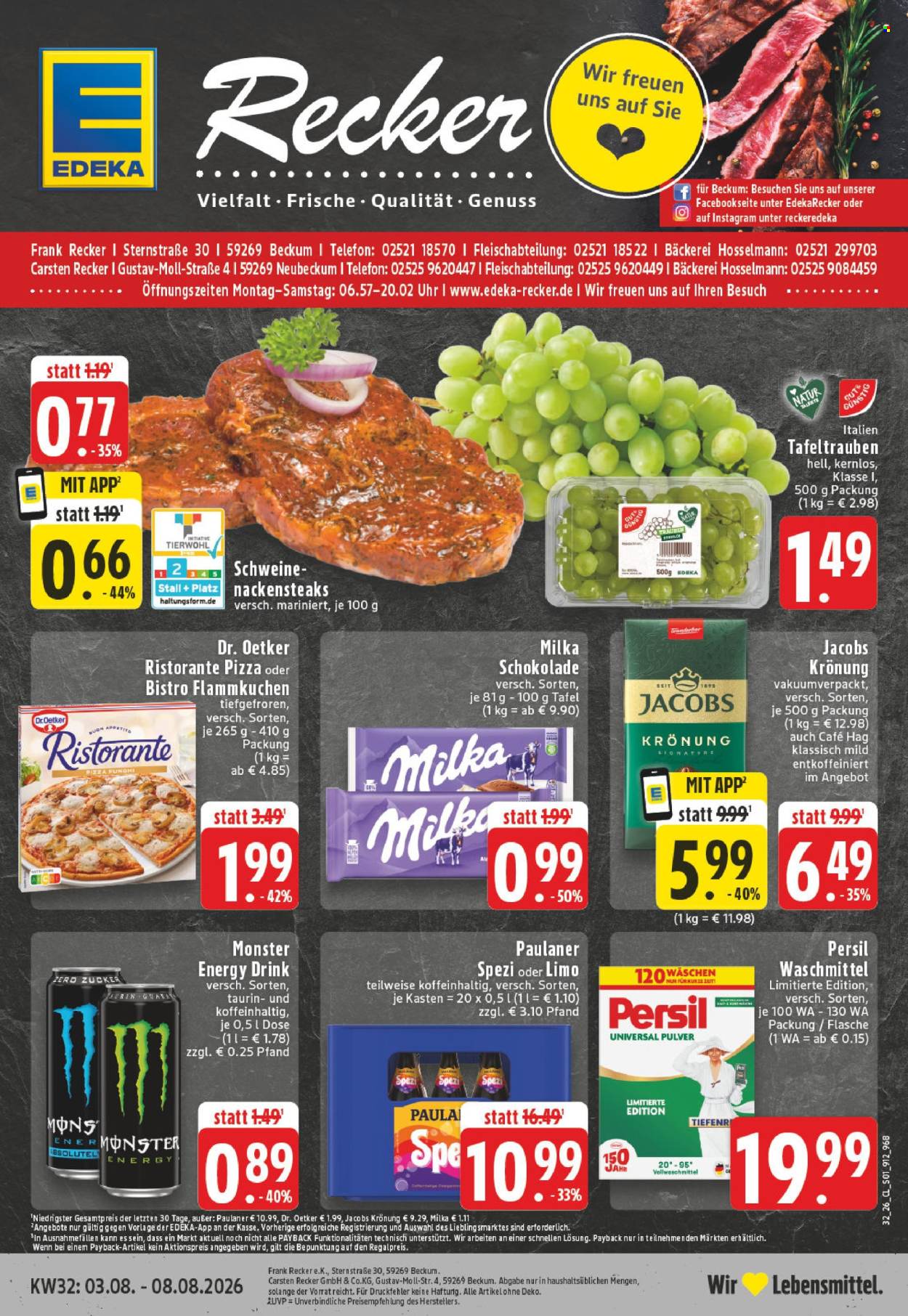 Edeka Prospekte  - 3.08.2026 - 8.08.2026. Seite 1