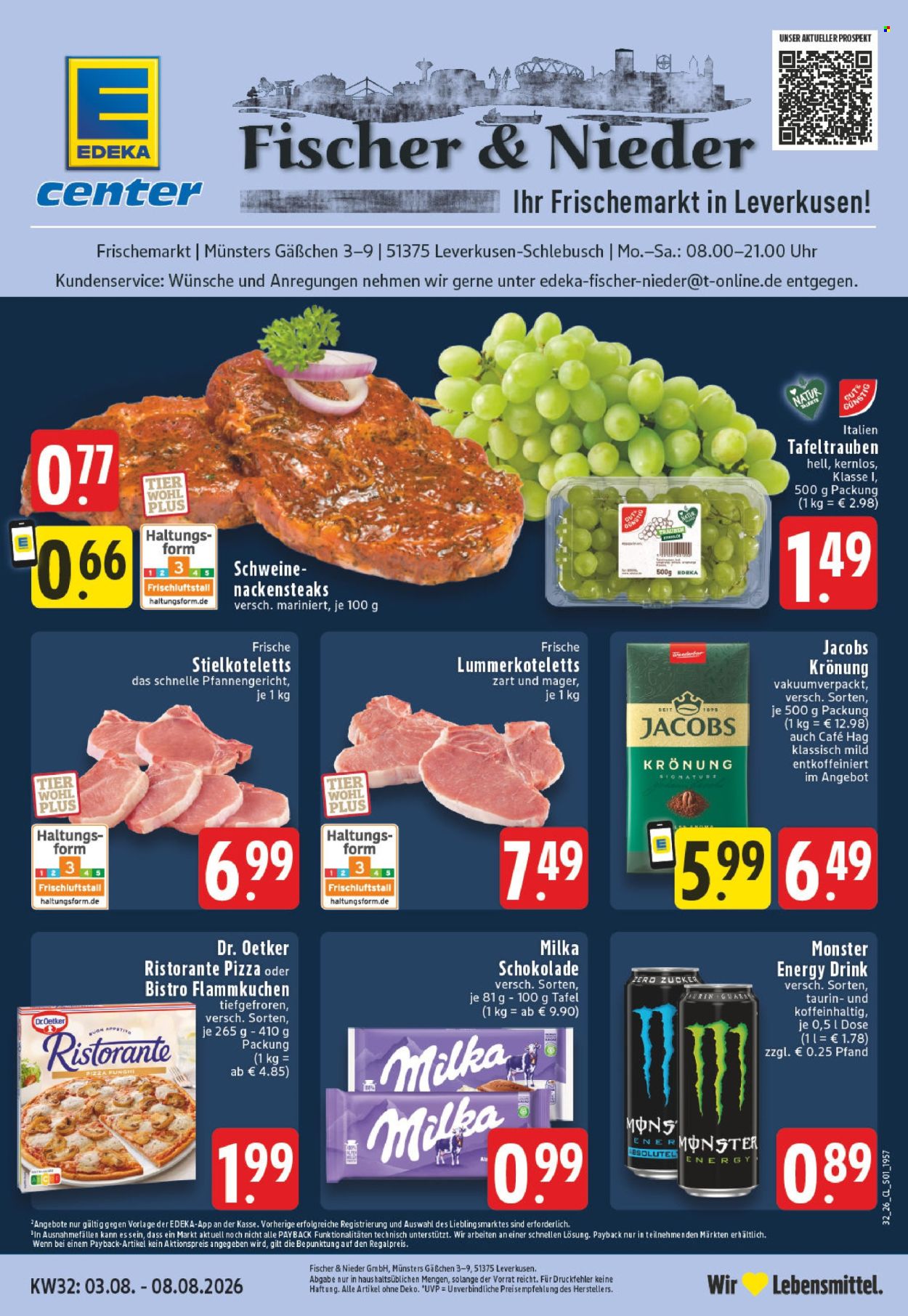 Edeka Prospekte  - 3.08.2026 - 8.08.2026. Seite 1