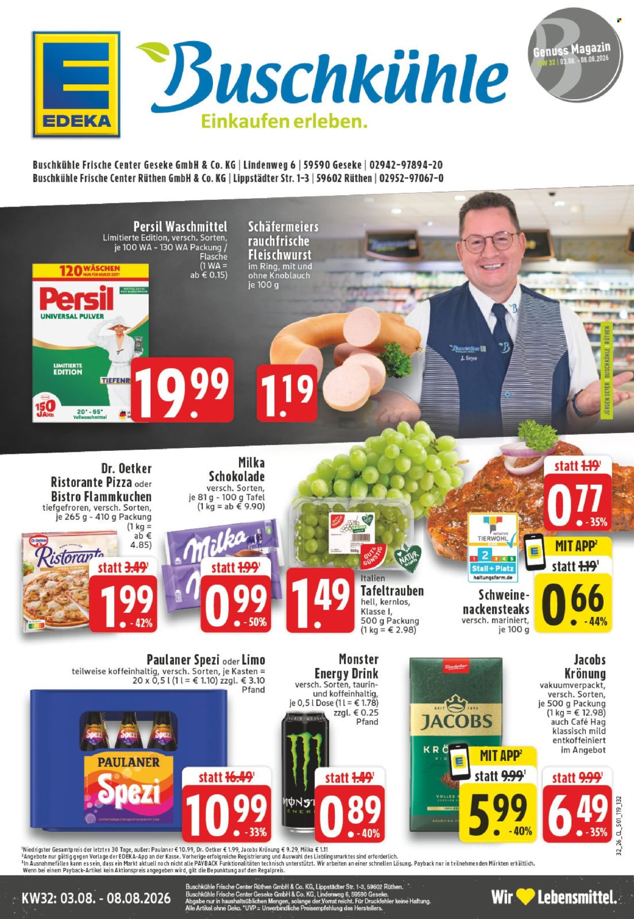 Edeka Prospekte  - 3.08.2026 - 8.08.2026. Seite 1