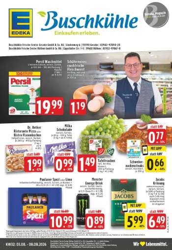 Prospekte Edeka - 3.08.2026 - 8.08.2026.
