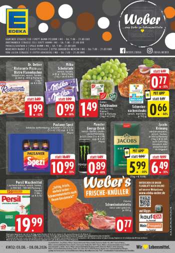 Prospekte Edeka - 3.08.2026 - 8.08.2026.