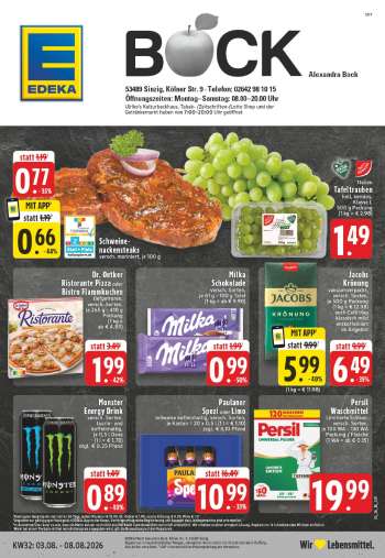 Prospekte Edeka - 3.08.2026 - 8.08.2026.