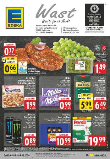 Prospekte Edeka - 3.08.2026 - 8.08.2026.