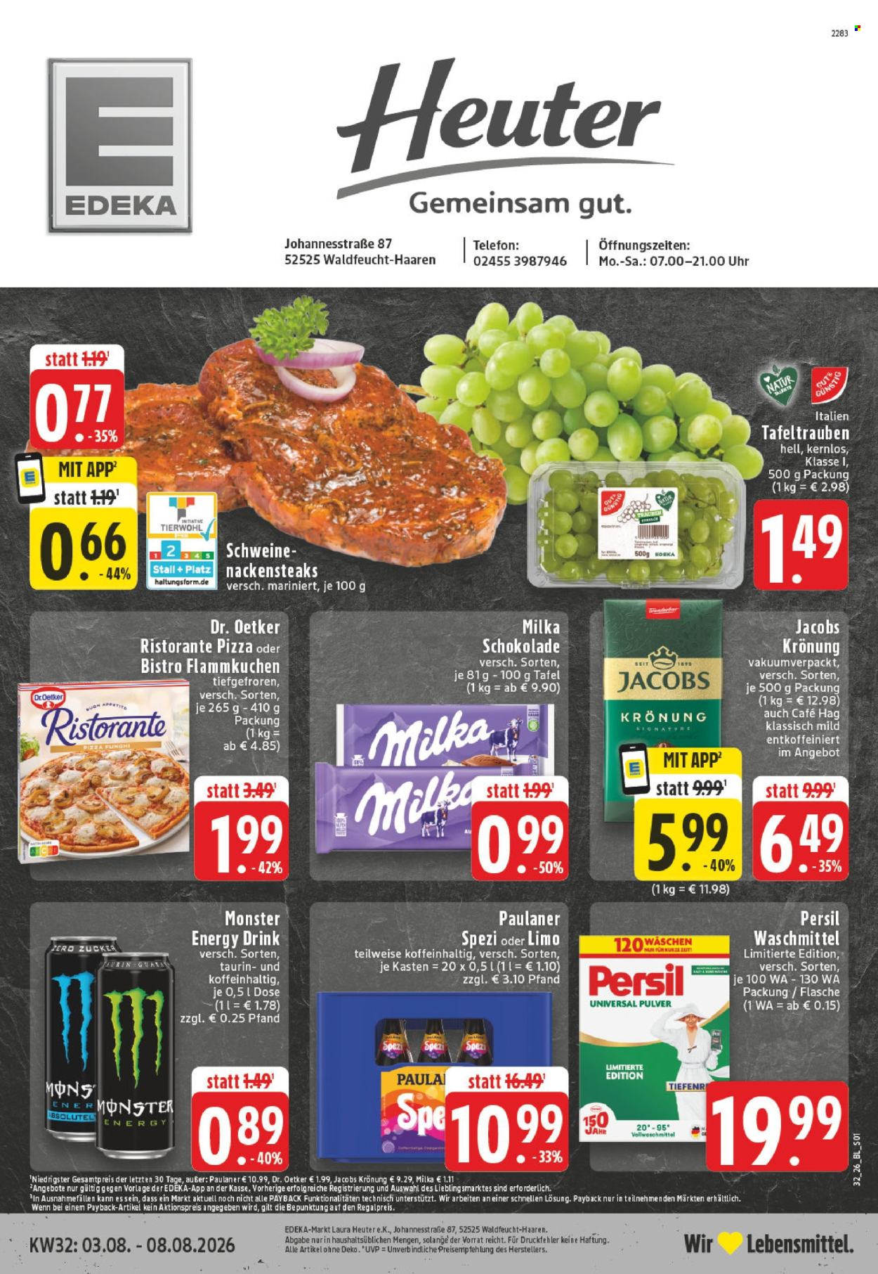 Edeka Prospekte  - 3.08.2026 - 8.08.2026. Seite 1