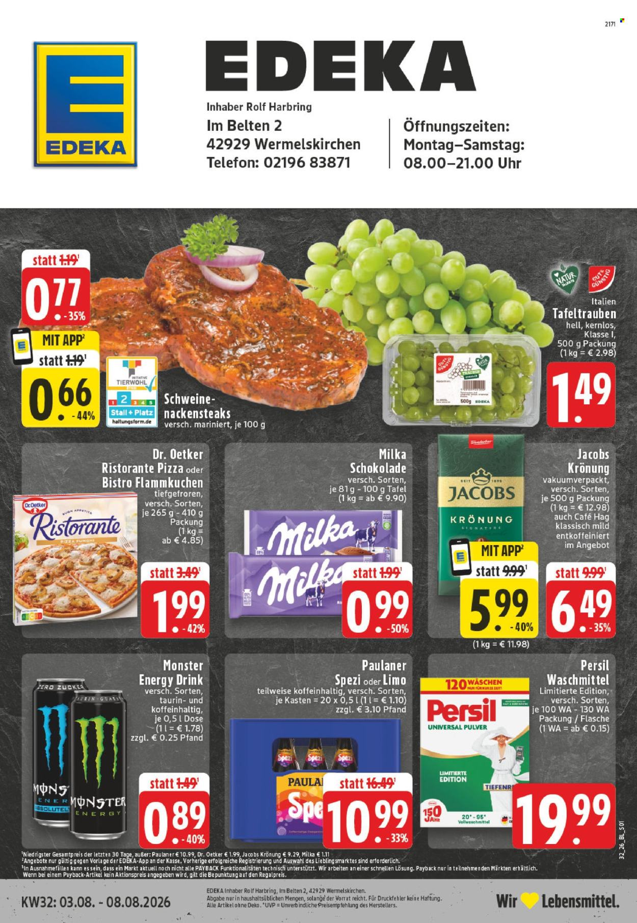 Edeka Prospekte  - 3.08.2026 - 8.08.2026. Seite 1