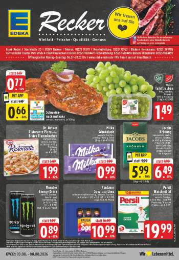 Prospekte Edeka - 3.08.2026 - 8.08.2026.