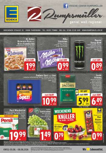 Prospekte Edeka - 3.08.2026 - 8.08.2026.