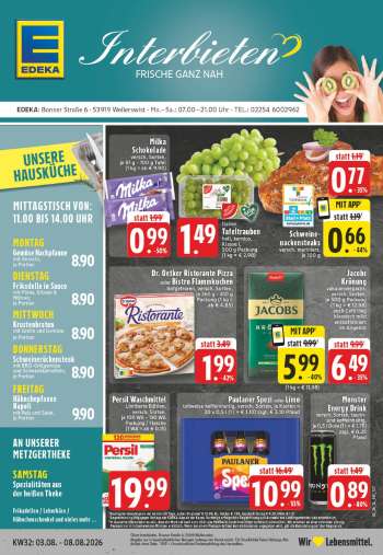 Prospekte Edeka - 3.08.2026 - 8.08.2026.
