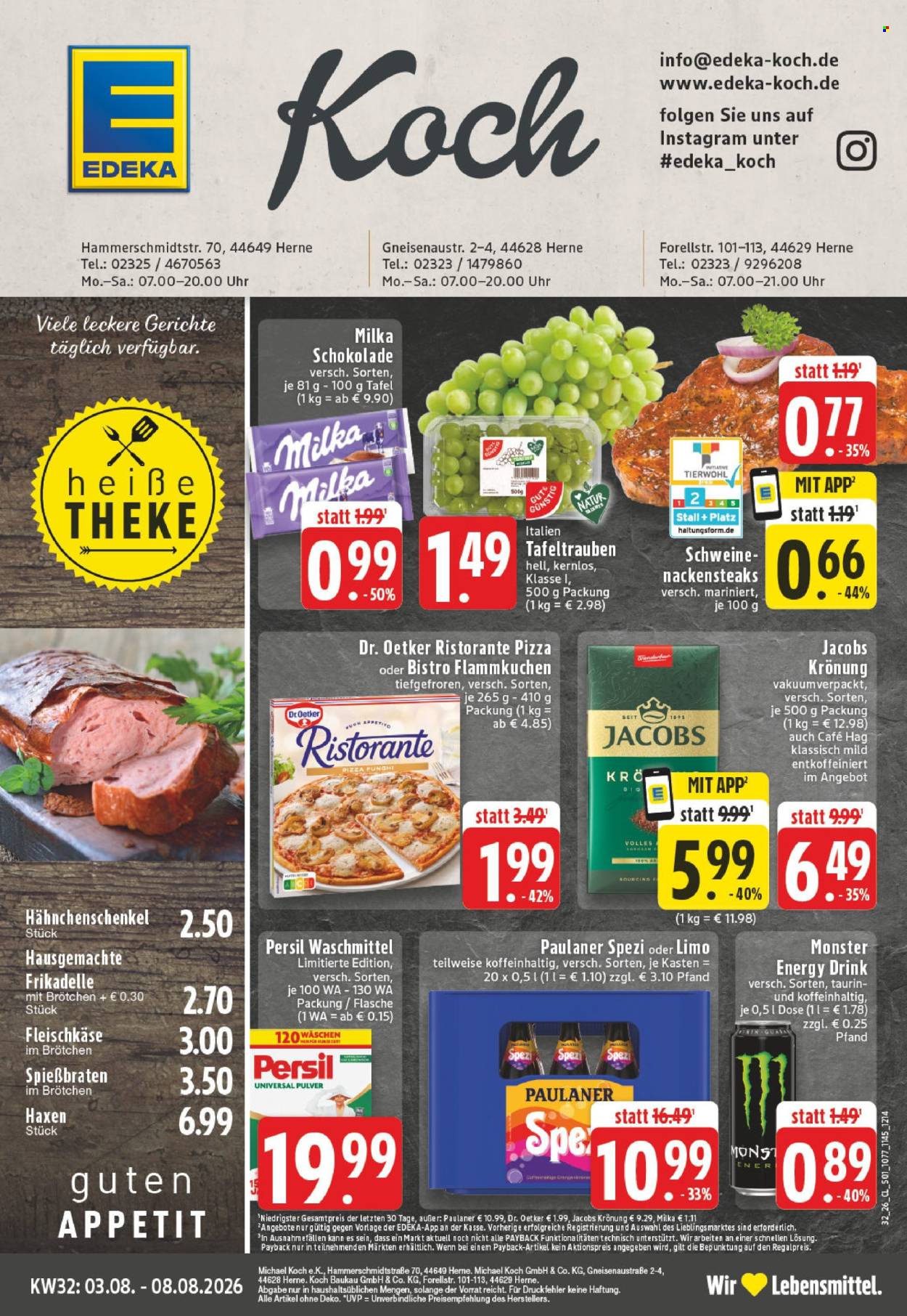Edeka Prospekte  - 3.08.2026 - 8.08.2026. Seite 1