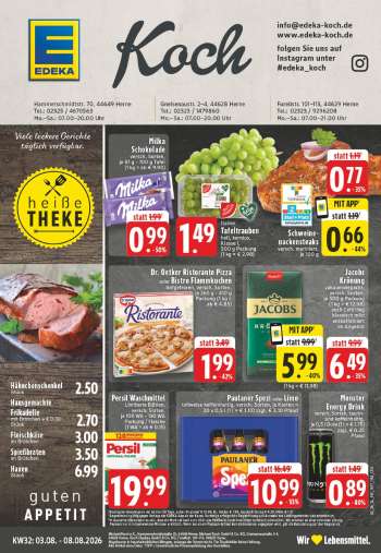 Prospekte Edeka - 3.08.2026 - 8.08.2026.