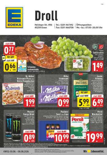 Prospekte Edeka - 3.08.2026 - 8.08.2026.