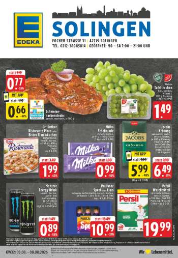 Prospekte Edeka - 3.08.2026 - 8.08.2026.