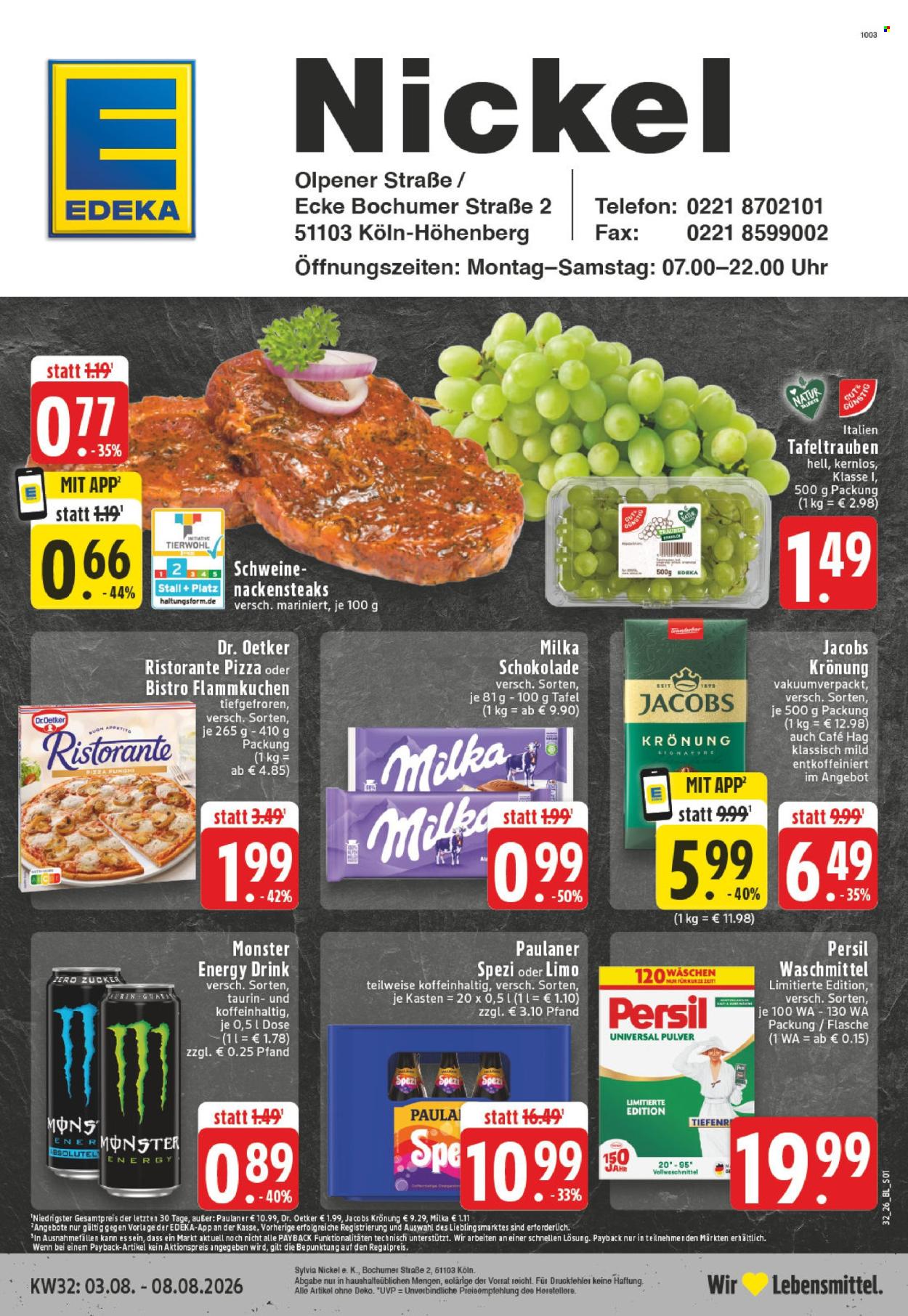 Edeka Prospekte  - 3.08.2026 - 8.08.2026. Seite 1