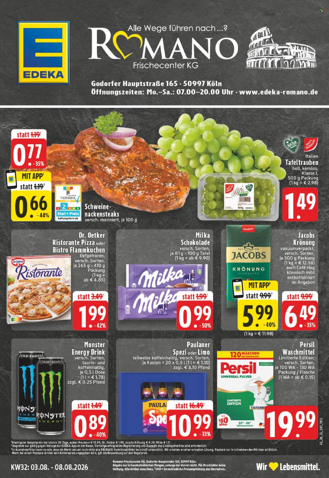 E center Prospekte  - 3.08.2026 - 8.08.2026. Seite 1