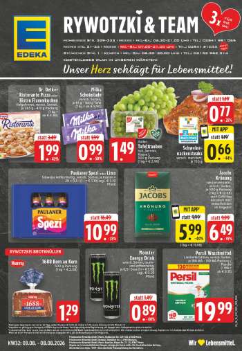 Prospekte Edeka - 3.08.2026 - 8.08.2026.