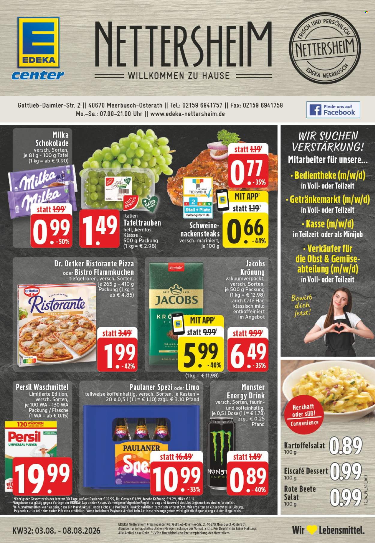 E center Prospekte  - 3.08.2026 - 8.08.2026. Seite 1