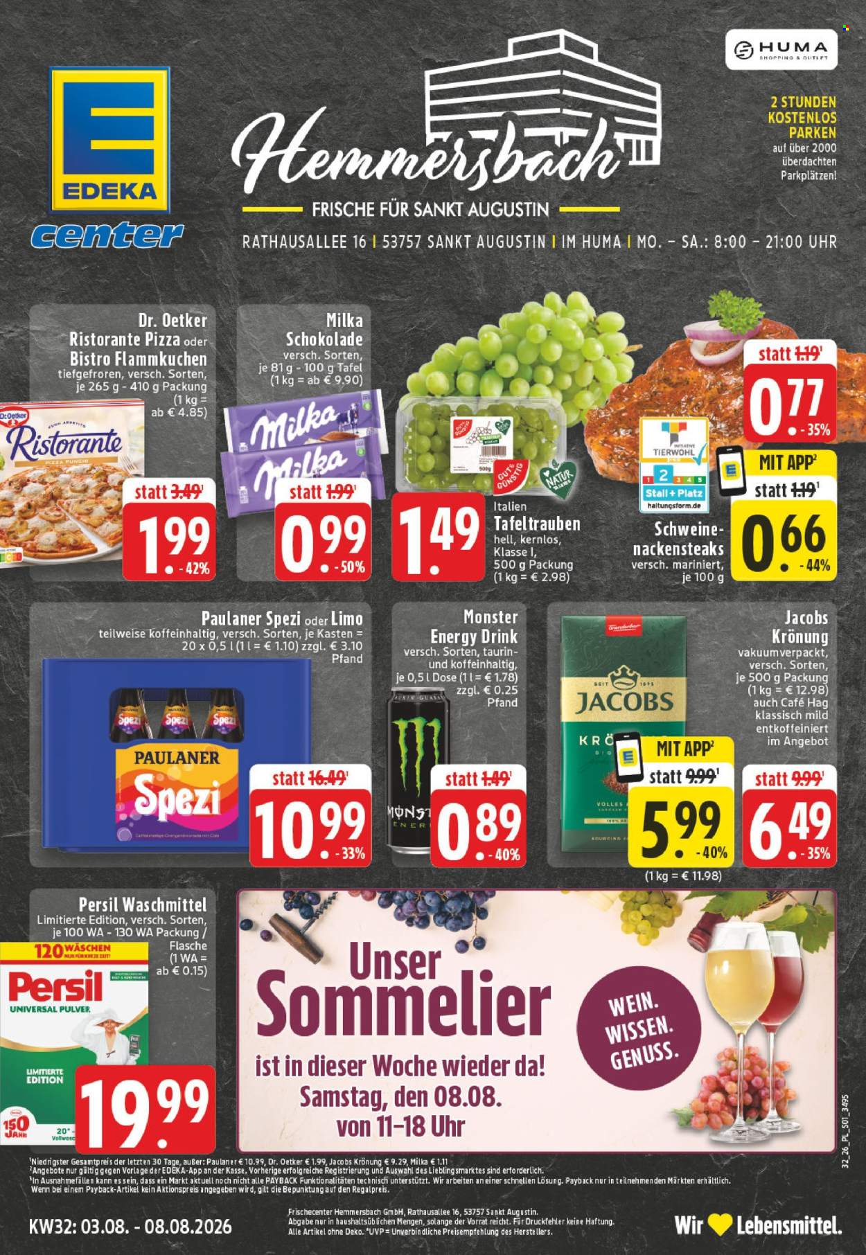 E center Prospekte  - 3.08.2026 - 8.08.2026. Seite 1