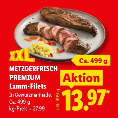 Metzgerfrisch Premium Lamm-Filets