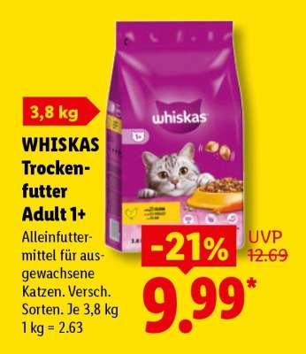 Whiskas Trockenfutter Adult 1