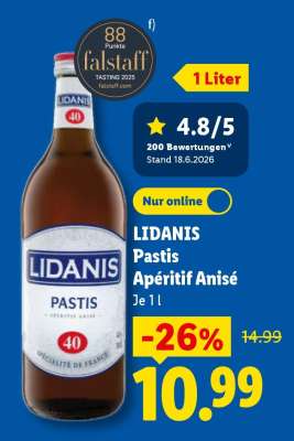 LIDANIS Pastis Apéritif Anisé