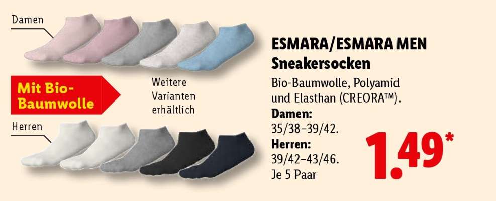Esmara/Esmara Men Sneakersocken