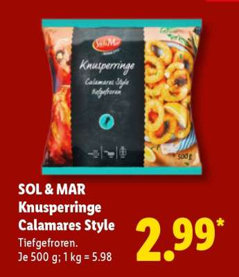 Sol & Mar Knusperringe Calamares Style