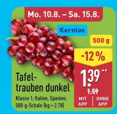 Tafeltrauben dunkel