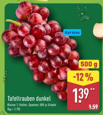 Tafeltrauben dunkel
