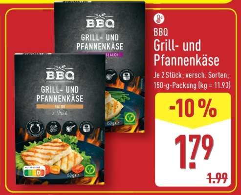 BBQ Grill- und Pfannenkäse