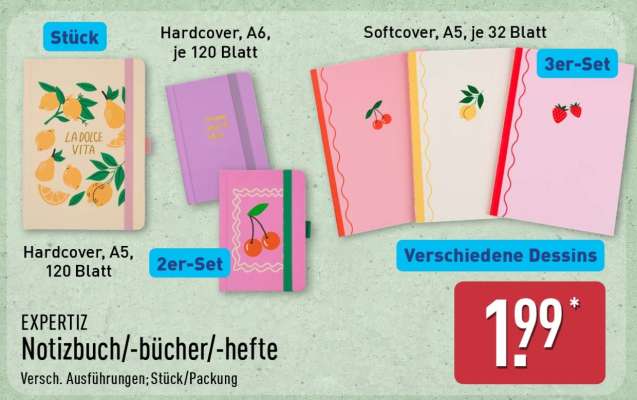 EXPERTIZ Notizbuch/-bücher/-hefte