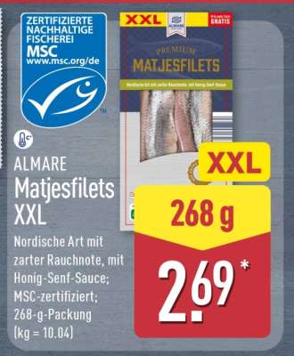 ALMARE Matjesfilets XXL